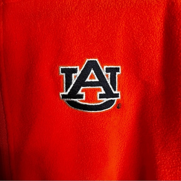 Auburn University Tigers Columbia Womens Pullover 1/4 Zip Fleece Orange Medium - Picture 5 of 9